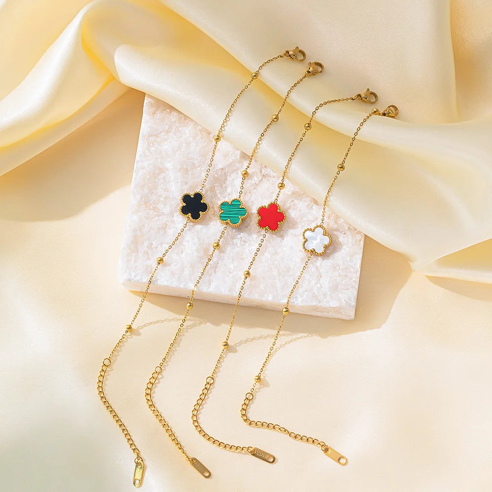 Féliza Four-Leaf Clover Bracelet – A Charming Symbol of Luck and Elegance