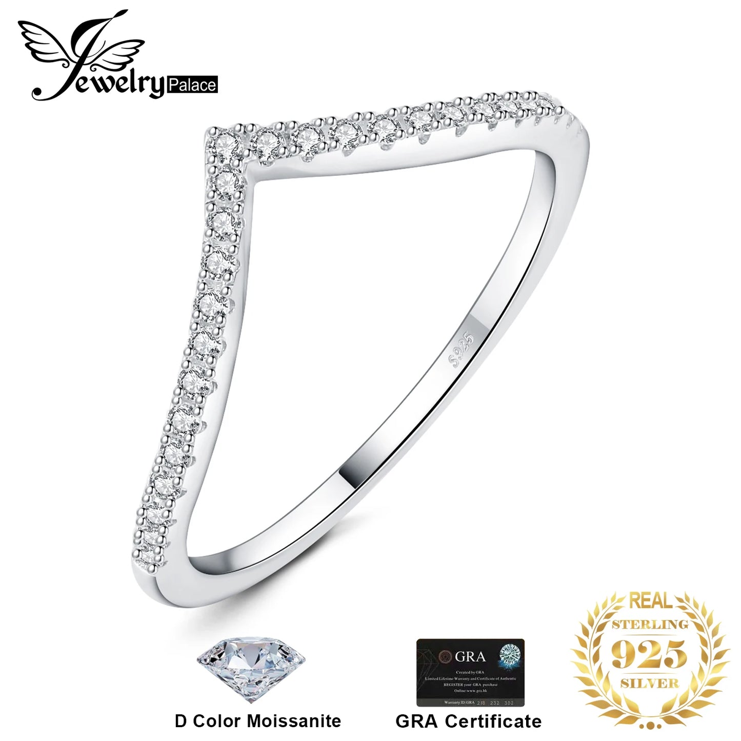 Féliza V-Shaped Ring – A Bold Minimalist Statement in 925 Sterling Silver
