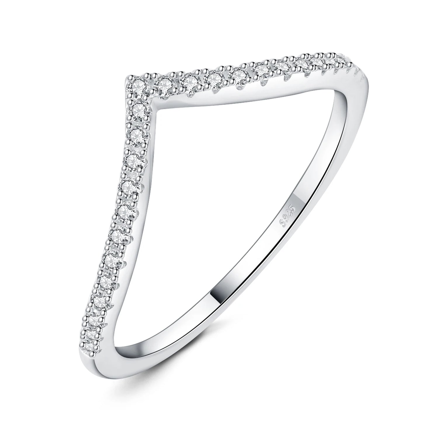 Féliza V-Shaped Ring – A Bold Minimalist Statement in 925 Sterling Silver