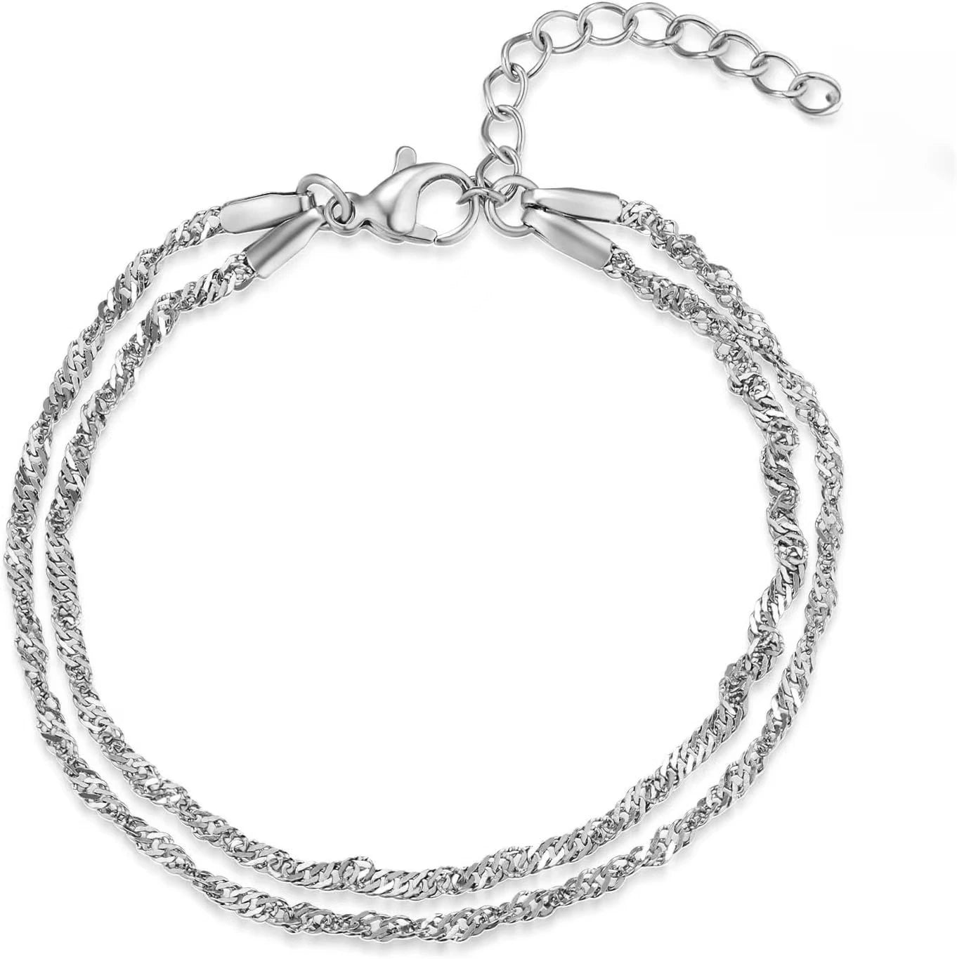 Féliza Double Chain Bracelet – A Sophisticated Twist on Timeless Elegance