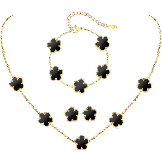 Féliza Lucky Clover Jewelry Set – A Symbol of Elegance and Good Fortune in 925 Sterling Silver