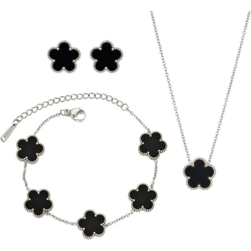 Féliza Lucky Clover Jewelry Set – A Symbol of Elegance and Good Fortune in 925 Sterling Silver