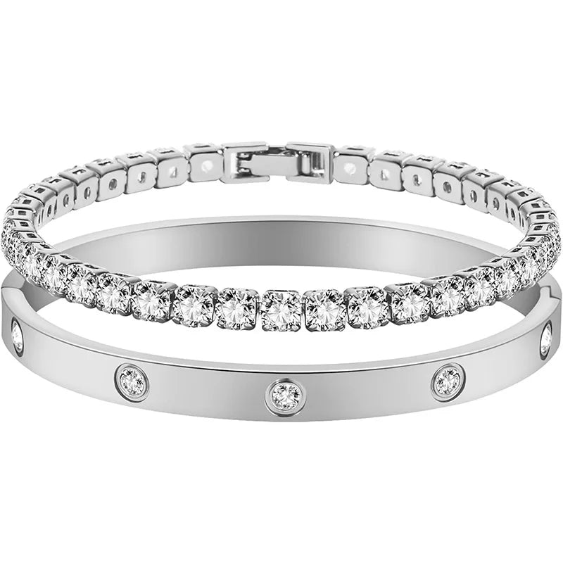 Féliza Cubic Zirconia Bracelet – Radiant Elegance in Every Sparkle