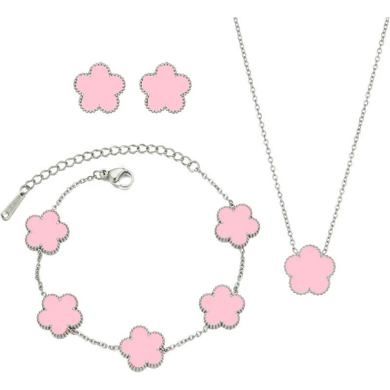 Féliza Lucky Clover Jewelry Set – A Symbol of Elegance and Good Fortune in 925 Sterling Silver