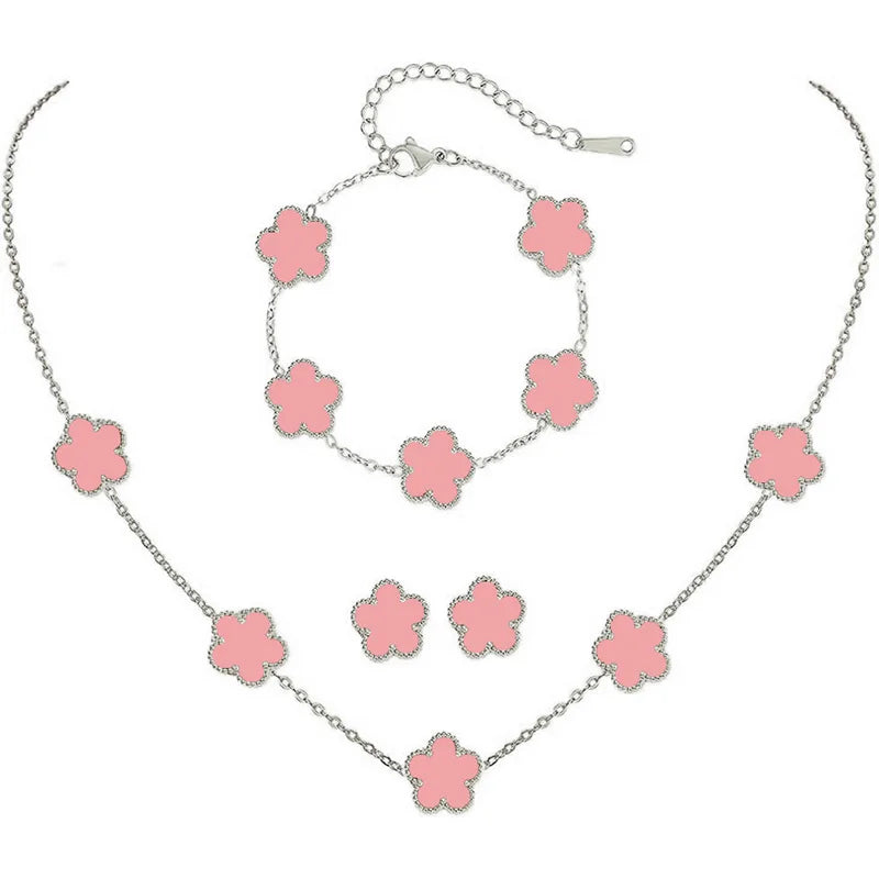 Féliza Lucky Clover Jewelry Set – A Symbol of Elegance and Good Fortune in 925 Sterling Silver