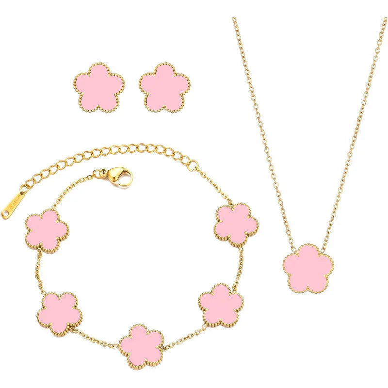 Féliza Lucky Clover Jewelry Set – A Symbol of Elegance and Good Fortune in 925 Sterling Silver