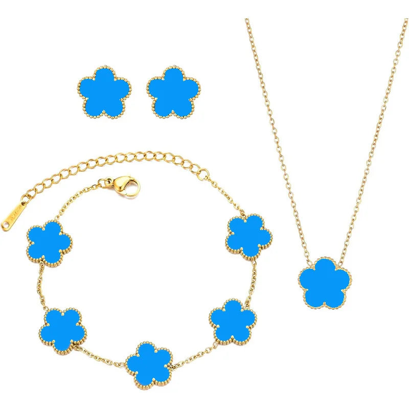 Féliza Lucky Clover Jewelry Set – A Symbol of Elegance and Good Fortune in 925 Sterling Silver