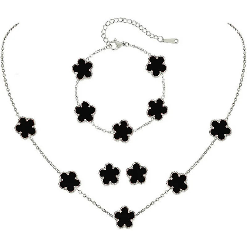 Féliza Lucky Clover Jewelry Set – A Symbol of Elegance and Good Fortune in 925 Sterling Silver