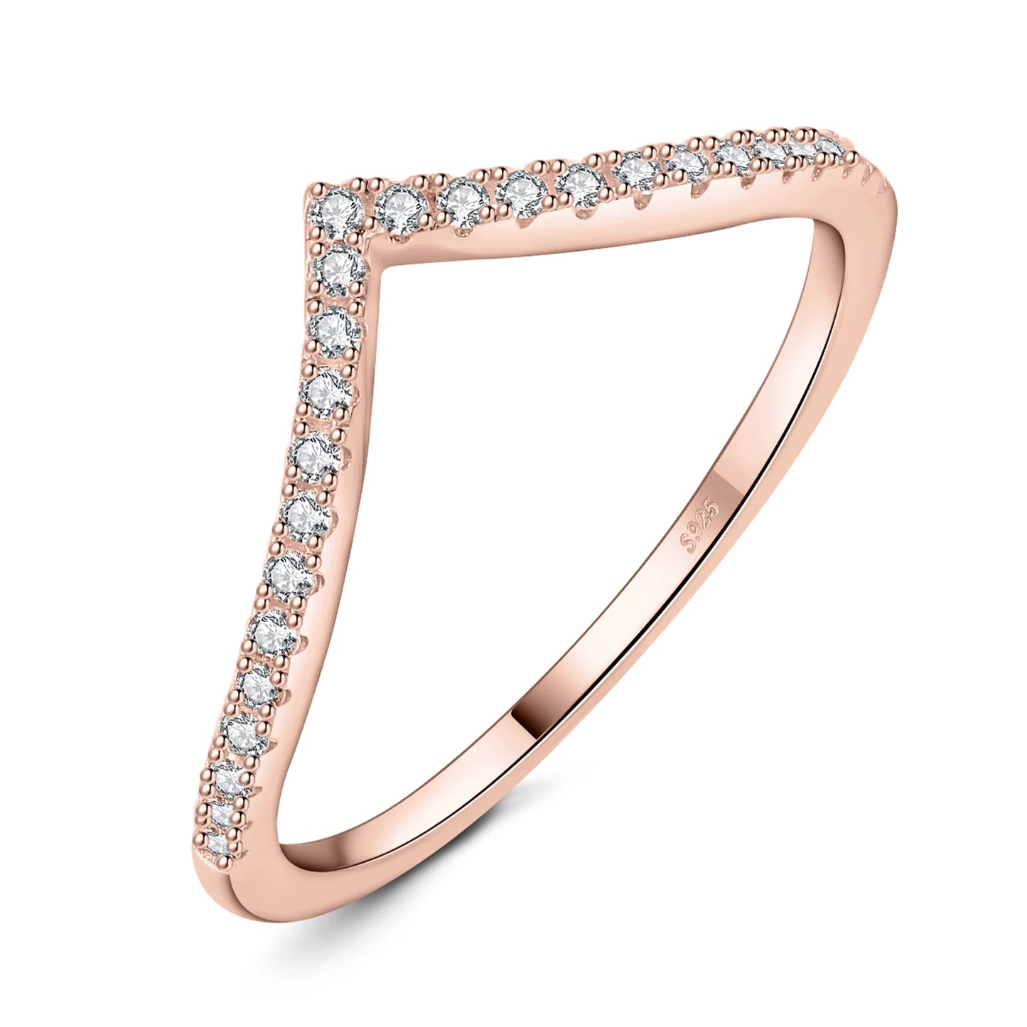Féliza V-Shaped Ring – A Bold Minimalist Statement in 925 Sterling Silver