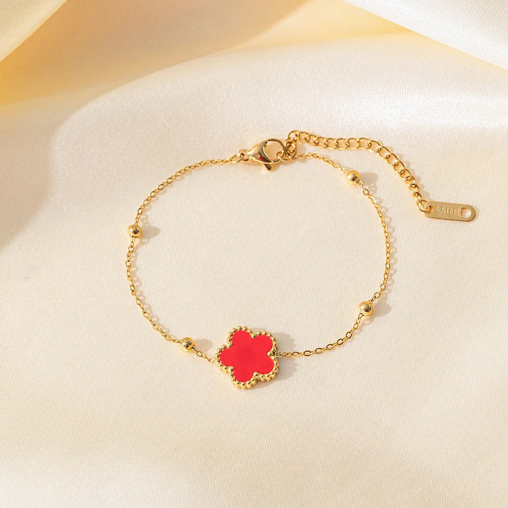 Féliza Four-Leaf Clover Bracelet – A Charming Symbol of Luck and Elegance