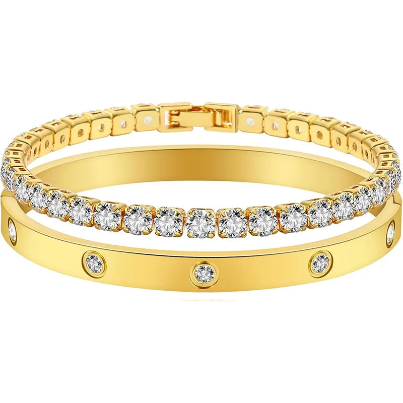 Féliza Cubic Zirconia Bracelet – Radiant Elegance in Every Sparkle