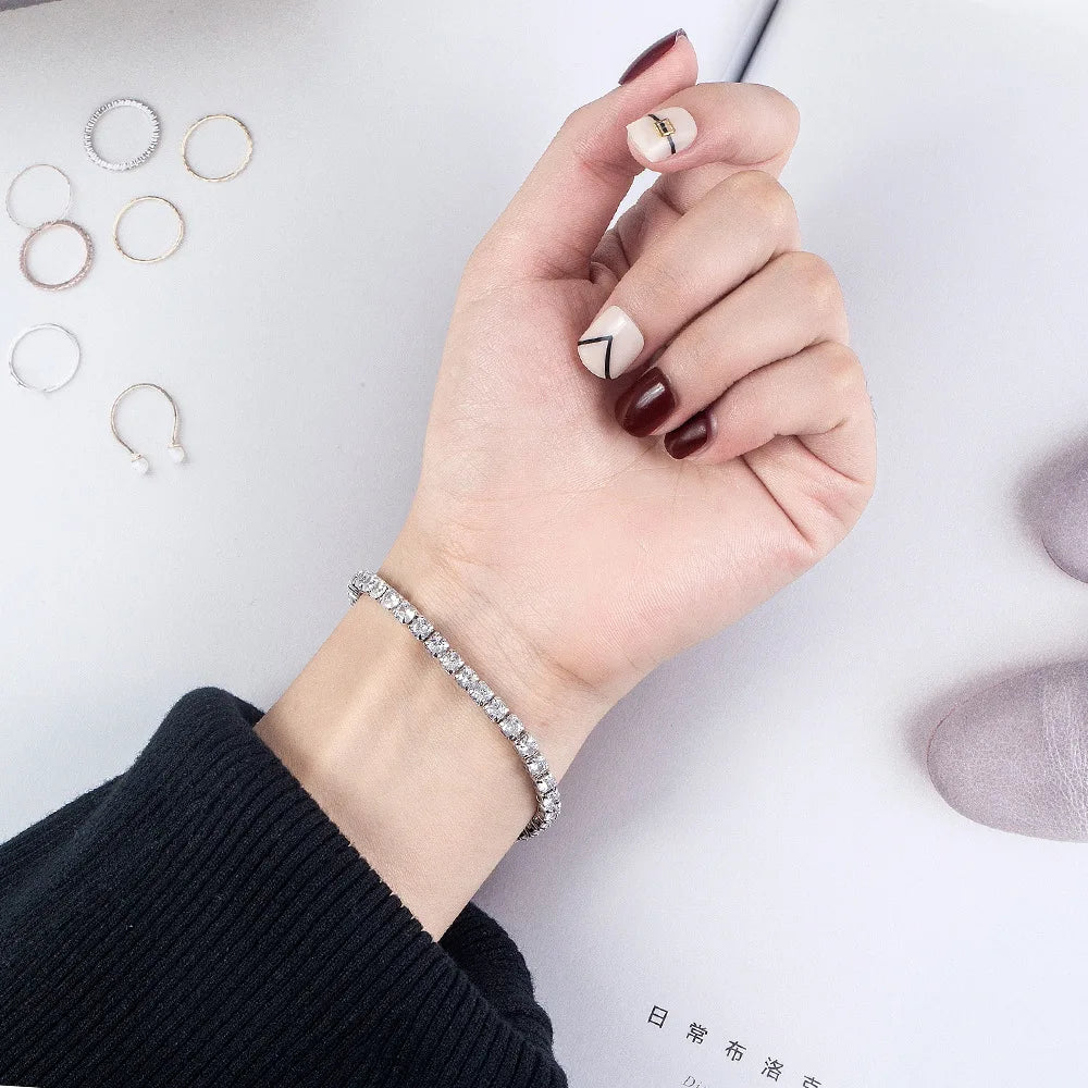 Féliza Circular Pave Bracelet – Endless Sparkle for Timeless Elegance