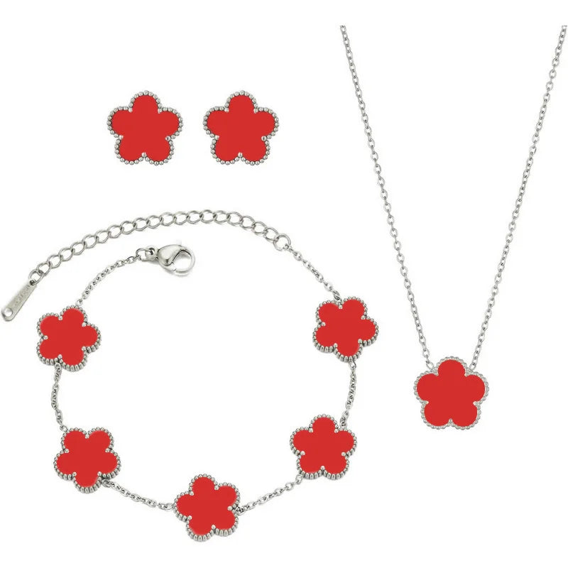 Féliza Lucky Clover Jewelry Set – A Symbol of Elegance and Good Fortune in 925 Sterling Silver