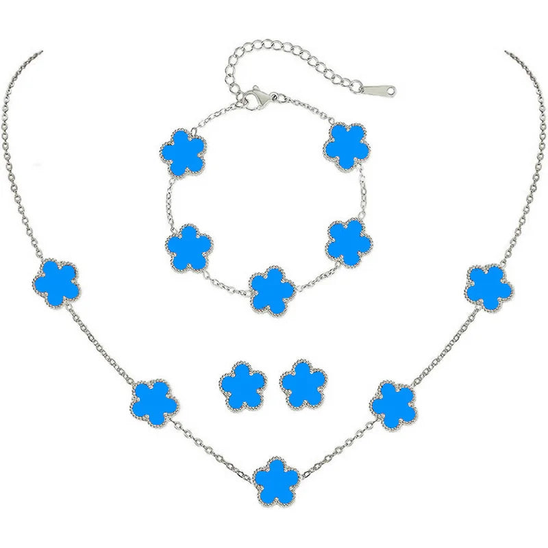 Féliza Lucky Clover Jewelry Set – A Symbol of Elegance and Good Fortune in 925 Sterling Silver