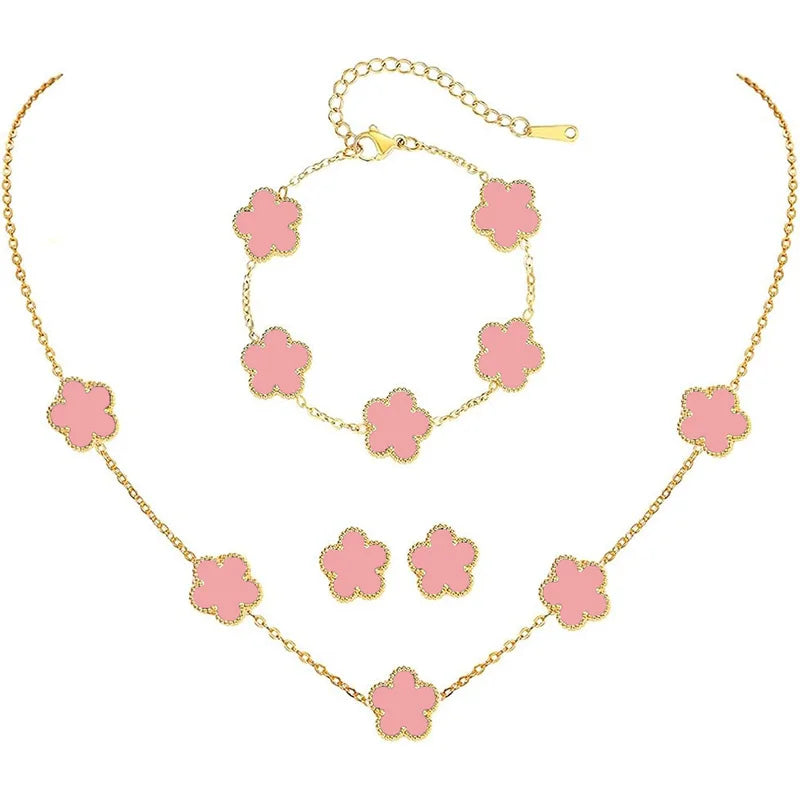 Féliza Lucky Clover Jewelry Set – A Symbol of Elegance and Good Fortune in 925 Sterling Silver