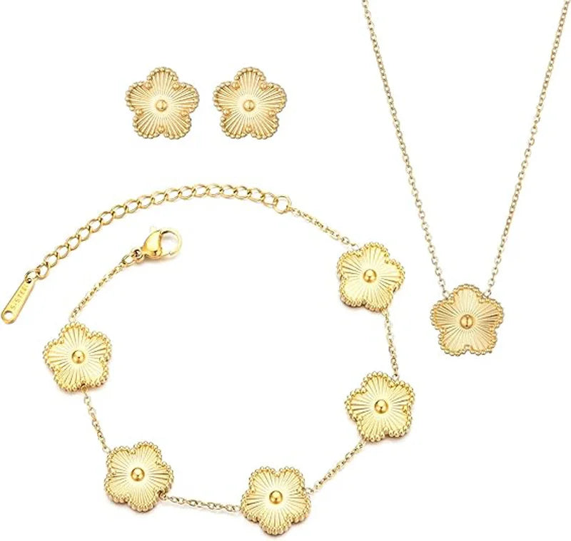 Féliza Lucky Clover Jewelry Set – A Symbol of Elegance and Good Fortune in 925 Sterling Silver